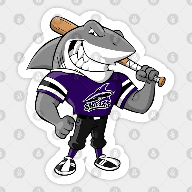 Bay State Sharks Mascot - Sharky Sticker by traderjacks